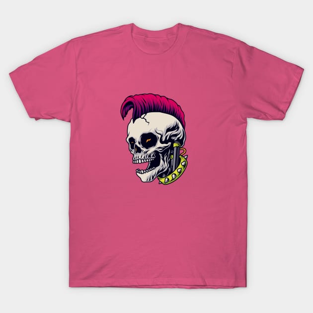 Steampunk Scull Head T-Shirt by Cool Abstract Design